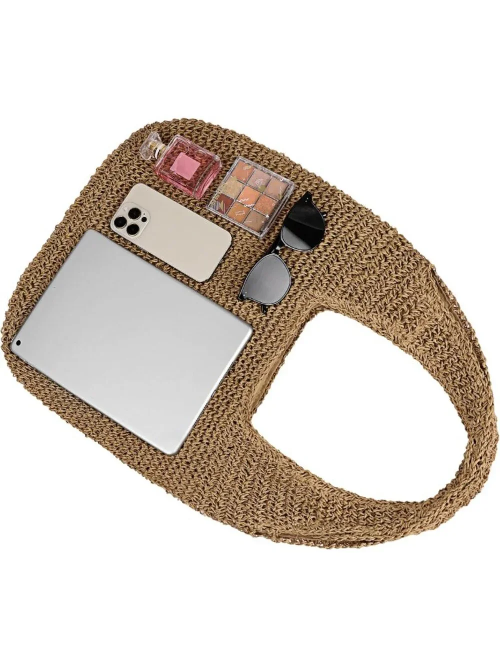 Handmade Large Woven Straw Beach Bag | Summer Hobo Tote & Shoulder Purse